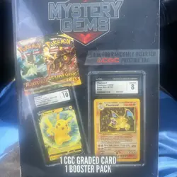 Pokemon Mystery Gems 1 Graded Card (CGC 10), 1 Booster Pack 2025! - Image 2