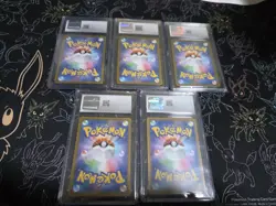 Pokemon Graded Slabs CGC Certified, Lot of 5 - Image 4