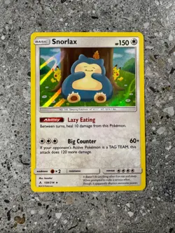 Pokemon TCG Cards Snorlax 158/214 Unbroken Bonds Holo Rare NM - Image 1