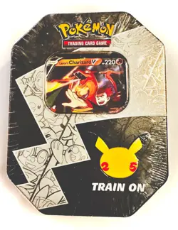 Pokemon TCG Celebrations 25th Anniversary Tin Factory Sealed Lance’s Charizard V - Image 1