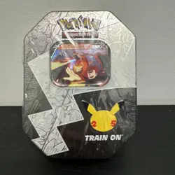 Pokemon TCG Celebrations 25th Anniversary Tin Factory Sealed Lance’s Charizard V - Image 1