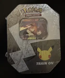 Pokemon TCG 25th Anniversary Celebrations Tin Lance’s Charizard V Factory Sealed 820650809880 - Image 1