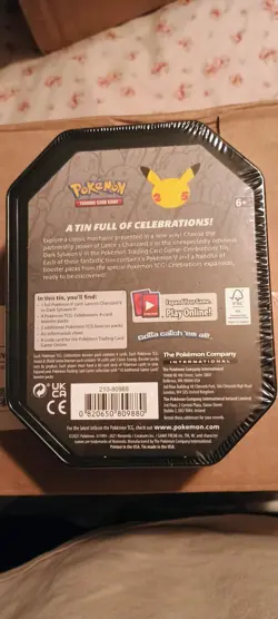 Pokemon TCG Lance’s Charizard V Celebration Tin. 25th Anniversary Factory Sealed - Image 2