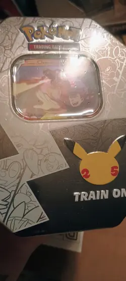 Pokemon TCG Lance’s Charizard V Celebration Tin. 25th Anniversary Factory Sealed - Image 3