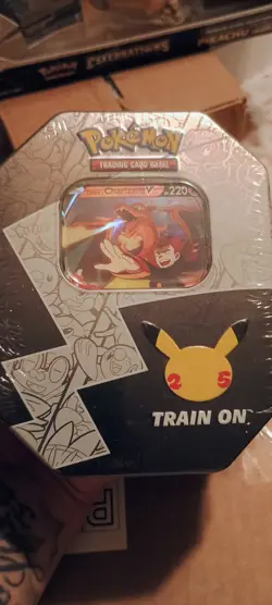 Pokemon TCG Lance’s Charizard V Celebration Tin. 25th Anniversary Factory Sealed - Image 5