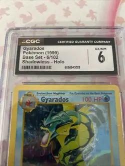 Pokemon TCG Gyarados Holo Rare Card Base Set 6/102 1st Edition 1999 - Image 4
