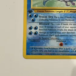 Pokemon Cards: Fossil 1st Edition Rare: Articuno 17/62 - Image 5