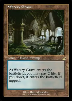 Ravnica Remastered Variants: Watery Grave (0415 - Retro Frame). - Image 1