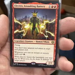 Electro, Assaulting Battery Marvel's Spider-Man Mtg Magic Unplayed Rare 0076 - Image 1