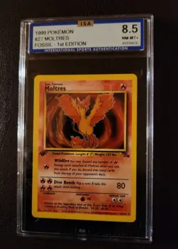 #27/62 Moltres Fossil-1st Edition 1999 Pokemon - Image 2