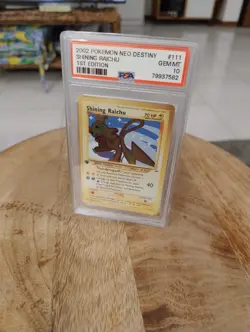 Shining Raichu PSA 10 Gem Mint 111/105 Neo Destiny Pokemon ENG - Image 1