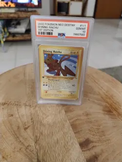 Shining Raichu PSA 10 Gem Mint 111/105 Neo Destiny Pokemon ENG - Image 2