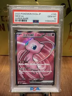 PSA 10 Mew Ex #195 2023 Pokemon Japanese Sv2a Pokemon 151 - Image 1