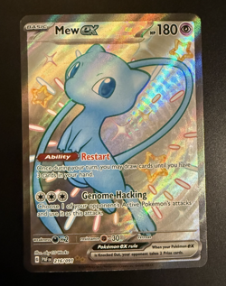 Shiny Mew EX 216/091 Pokemon SV: Paldean Fates Full Art Holo Near Mint - Image 1