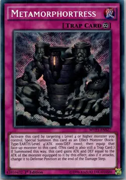 Yugioh Metamorphortress MVP1-ENS27 1st Edition Secret Rare NM - Image 1