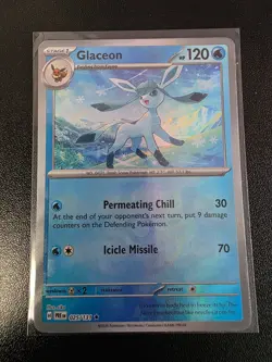 Glaceon 025/131 NM - Master Ball Holo - 2025 TCG Pokemon Prismatic Evolutions - Image 1
