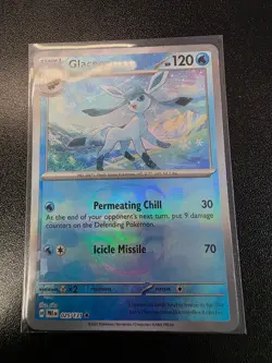 Glaceon 025/131 NM - Master Ball Holo - 2025 TCG Pokemon Prismatic Evolutions - Image 2