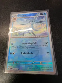 Glaceon 025/131 NM - Master Ball Holo - 2025 TCG Pokemon Prismatic Evolutions - Image 3