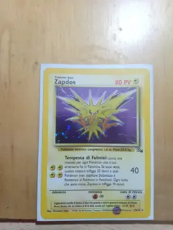 Pokemon Card Zapdos Holo Fossil 15/62 Set base. ITA ottime condizioni. - Image 3