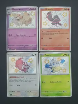 Pokemon TCG Paldean Fates Shiny Rare LOT 4x Cards NO DULPICATES - Image 1