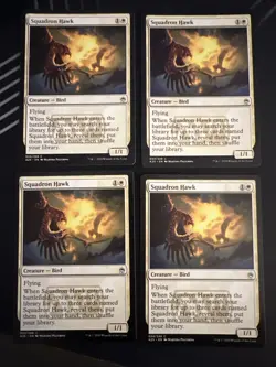 4x Squadron Hawk (034) Masters 25 LP MTG Magic the Gathering x4 Playset MKE - Image 1