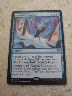 MTG - Alrund's Epiphany. Kaldheim. Blue Mythic - Sorcery. - Image 1