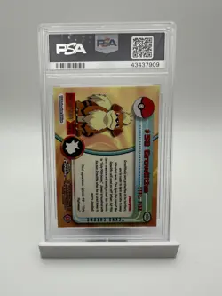 2000 Topps Chrome Pokemon T.V. - Tekno HOLO #58 GROWLITHE PSA 9 - Image 2