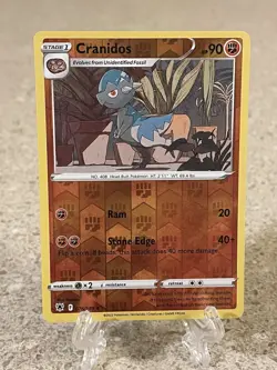 Pokemon TCG Astral Radiance Reverse Holo Cranidos 076/189 - Image 1