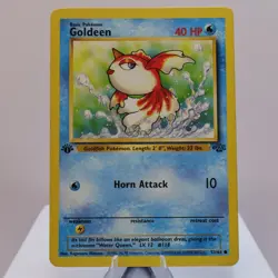 Pokemon TCG - Goldeen 53/64 Jungle Common 1st Edition WOTC 1999 - PL - Image 2