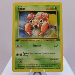 Pokemon TCG - Paras 59/64 Jungle Common 1st Edition WOTC 1999 - EXC/NM - Image 2