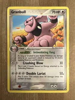 Pokemon TCG Granbull EX Unseen Forces 39/115 Uncommon DMG - Image 1