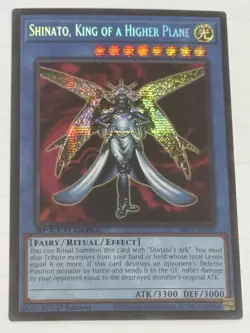 Yugioh! LP Shinato, King of a Higher Plane - SBC2-ENI01 - Prismatic Secret Rare - Image 1