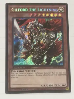 Yugioh! LP Gilford the Lightning - SBC2-ENC01 - Prismatic Secret Rare - 1st Edit - Image 1