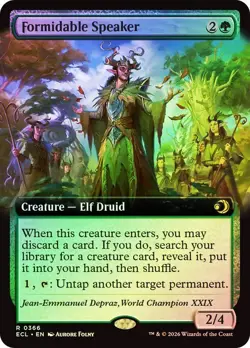 Formidable Speaker Foil Extended Art Lorwyn Eclipsed NM MTG - Image 1