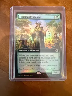 Mtg Lorwyn Eclipsed Formidable Speaker Extended Art NM Foil - Image 1