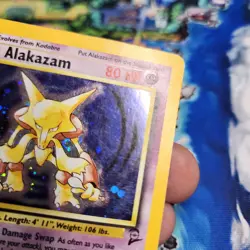 Pokemon Alakazam TCG 1/130 Base Set 2 Holo Rare Hp - Image 4