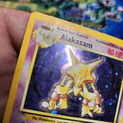 Pokemon Alakazam TCG 1/130 Base Set 2 Holo Rare Hp - Image 5