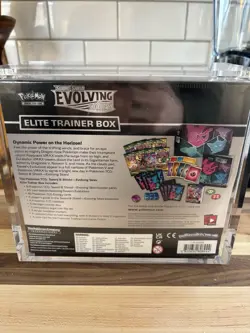 Factory Sealed Evolving Skies ETB TCG Sword & Shield Pokemon W/ Acrylic Case 820650808944 - Image 2