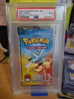 2006 Pokemon Pop Series 3 sealed booster pack graded PSA 9 MINT 66445671 - Image 1