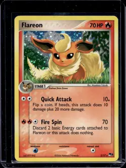 2006 Pokemon POP Series 3 Flareon Holo #2/17 - Image 1