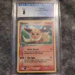 2006 Pokemon Flareon POP Series 3 Cosmos Holo 2/17 CGC 8 NM/Mint - Image 1