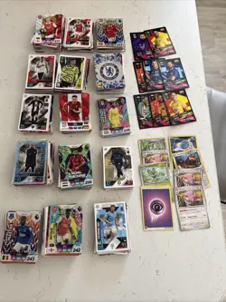 LARGE COLLECTION OF FOOTBALL, CRICKET & POKEMON TRADING CARDS. SORTERS LOT! - Image 1
