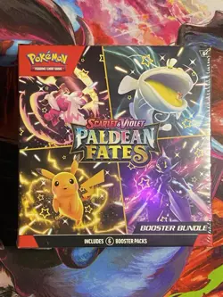 Pokemon TCG Scarlet Violet Paldean Fates Booster Bundle New Factory Sealed 2025 - Image 1