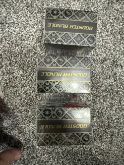 (3) Lot 2023 Pokemon Scarlet & Violet Paldean Fates Sealed Booster Bundle Box - Image 3