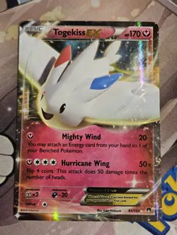 Togekiss EX 83/122 BREAKpoint Ultra Rare Holo Pokemon TCG NM - Image 1