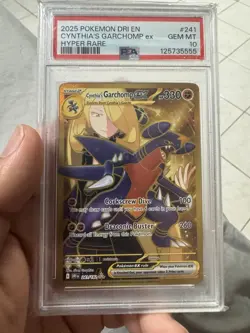 Cynthia's Garchomp ex 241/182 Sv10: Destined Rivals Holo PSA 10 Pokemon TCG CARD - Image 1