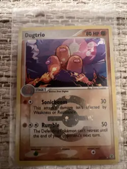 Dugtrio 22/112 EX FireRed & LeafGreen Pokemon Card Reverse Holo Rare Near Mint - Image 1