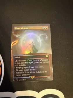 MTG LTR 0406 - “Flame of Anor” - Borderless Art - FOIL - Image 1