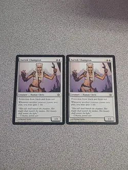 Magic: The Gathering X2 Auriok Champion 5DN LP - Image 1