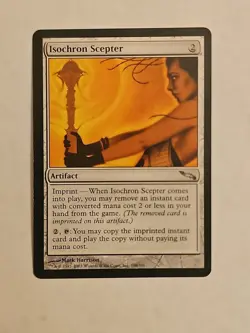 MTG 🔮 Isochron Scepter 🔮 Mirrodin Regular English NM/LP Magic The Gathering - Image 1